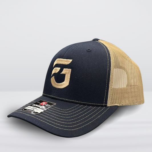 Navy Blue & Gold FG Trucker Hat
