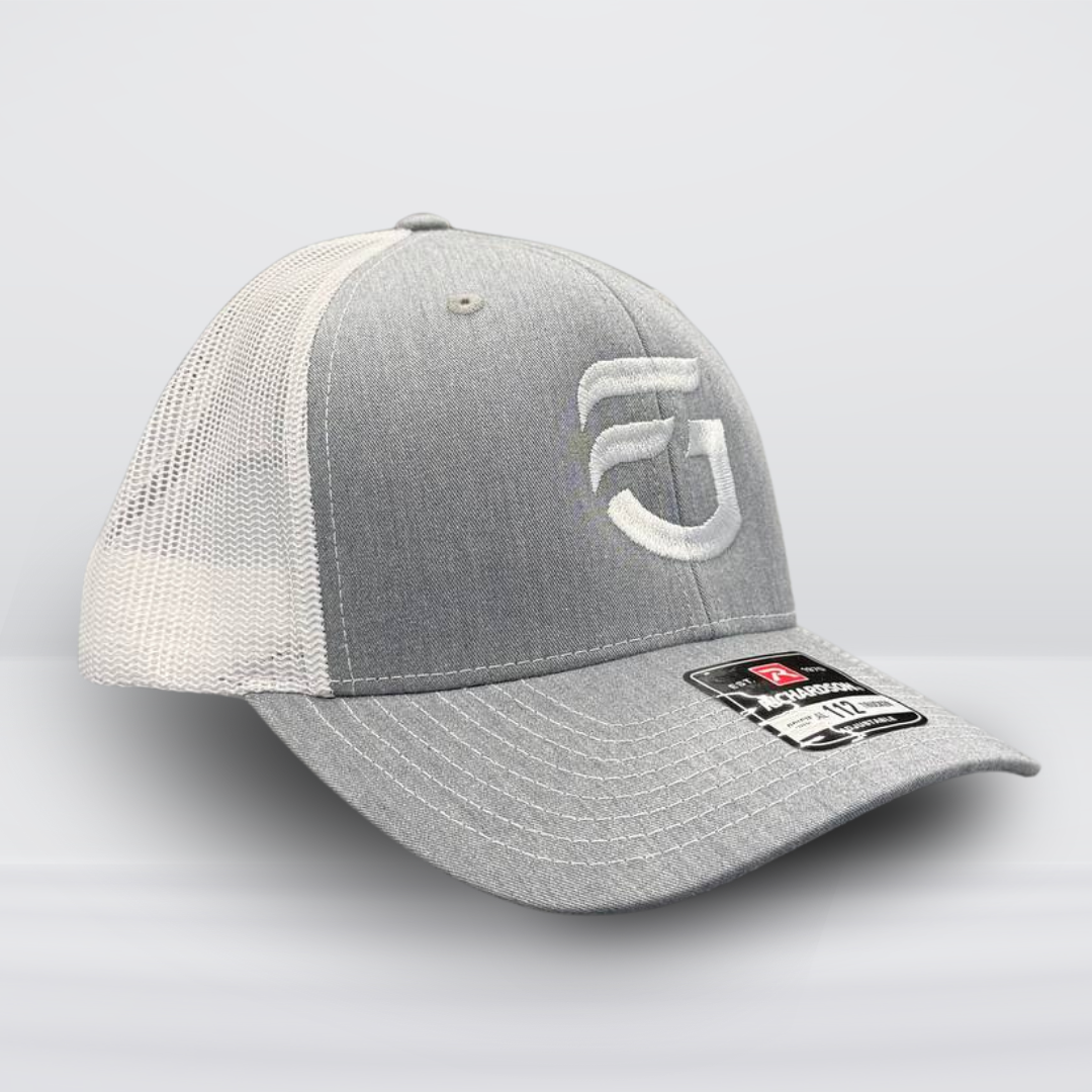 Gray & White FG Trucker Hat