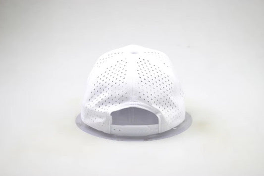 White Ghost Curved Bill Snap Back