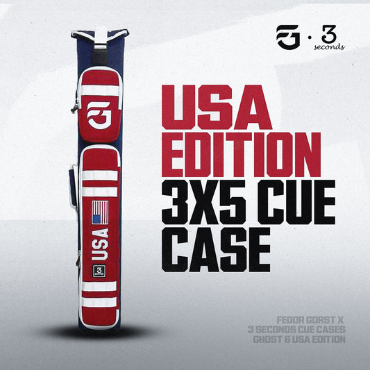 RED USA Edition - 3x5 Cue Case