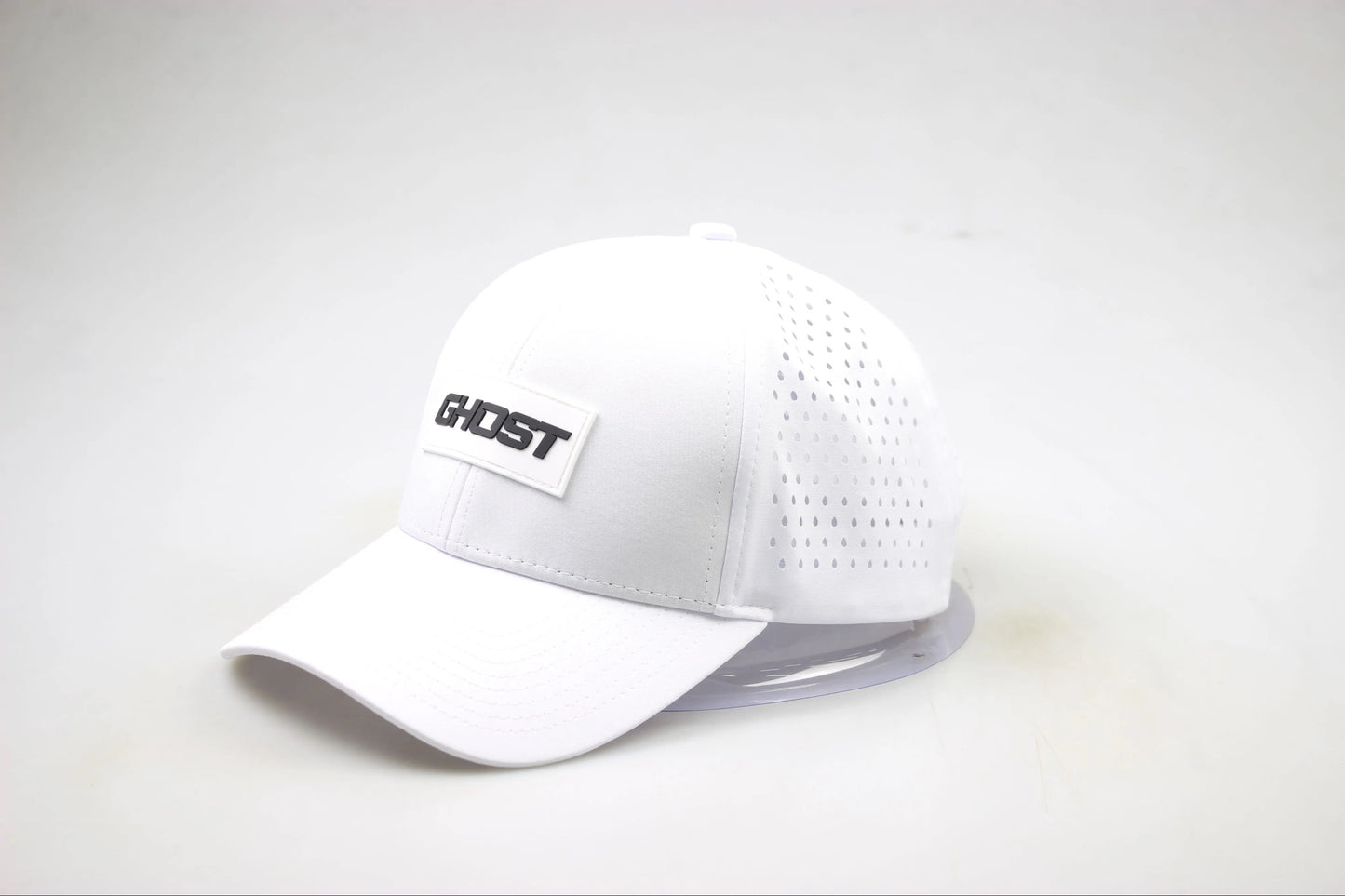 White Ghost Curved Bill Snap Back
