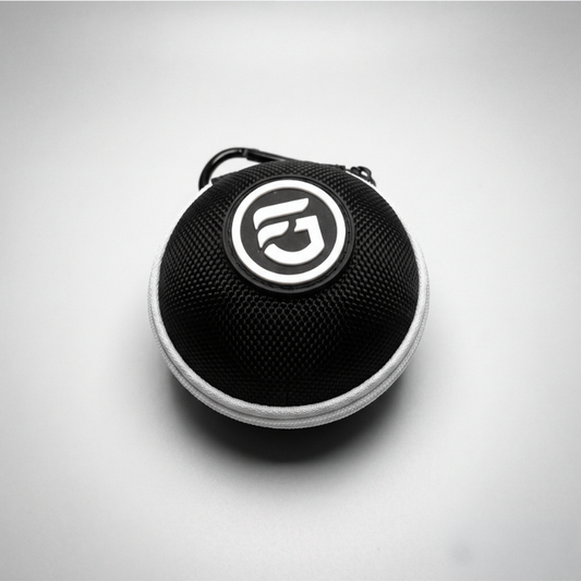 FG Clip-On Cue Ball Case-Black & White
