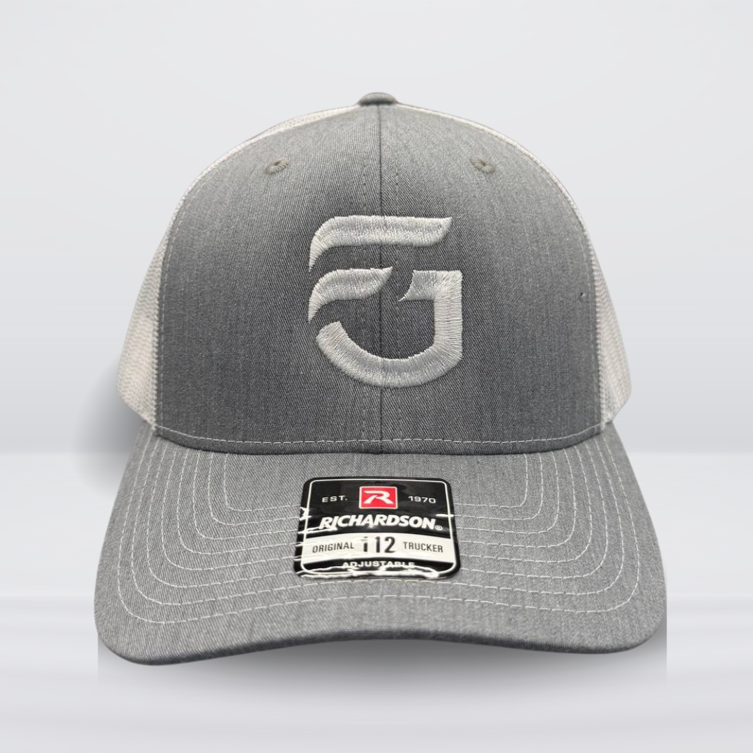 Gray & White FG Trucker Hat