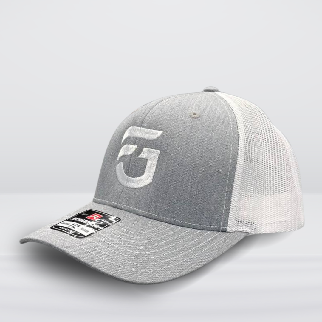 Gray & White FG Trucker Hat
