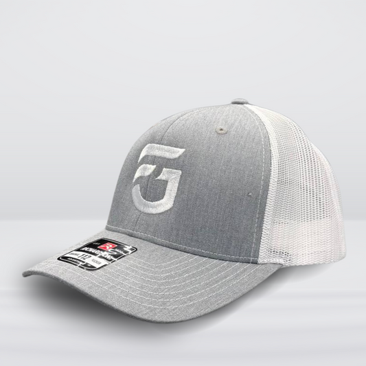 Gray & White FG Trucker Hat