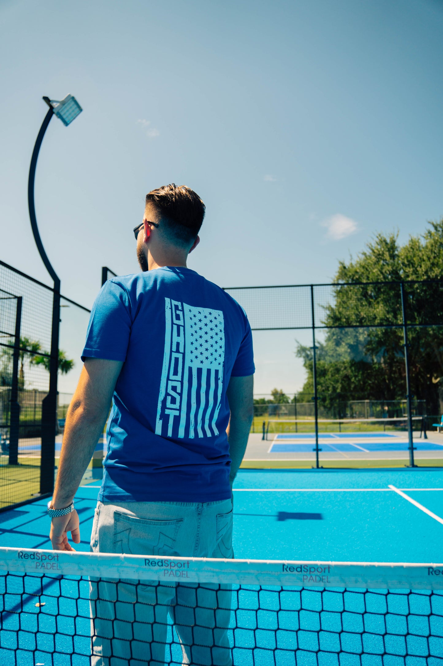 Stars-Stripes-Strokes Ghost Edition Royal Blue Tee
