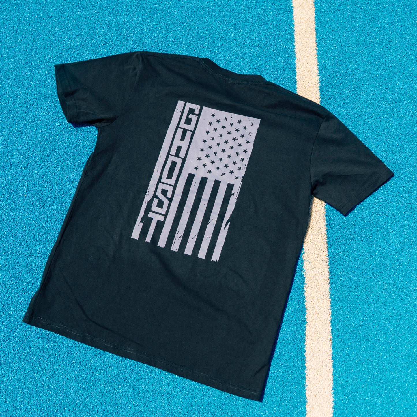Stars-Stripes-Strokes Ghost Edition Navy Blue Tee