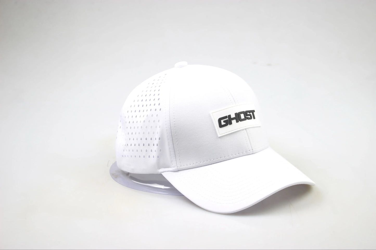 White Ghost Curved Bill Snap Back