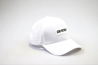 White Ghost Curved Bill Snap Back