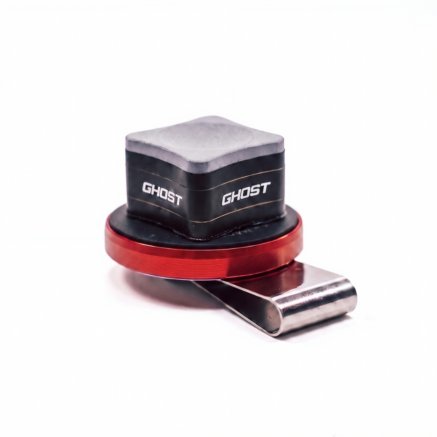 Ghost Round Magnetic Chalk Holder - Black/Red