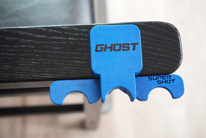 Ghost Folding Cue Holder – 3 Cues Black Logo