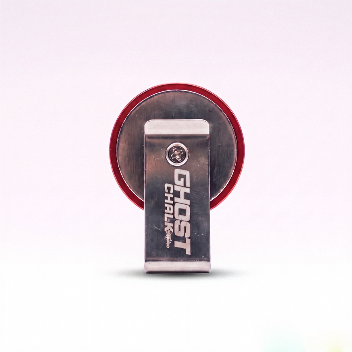 Ghost Round Magnetic Chalk Holder - Black/Red
