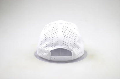 White Ghost Curved Bill Snap Back