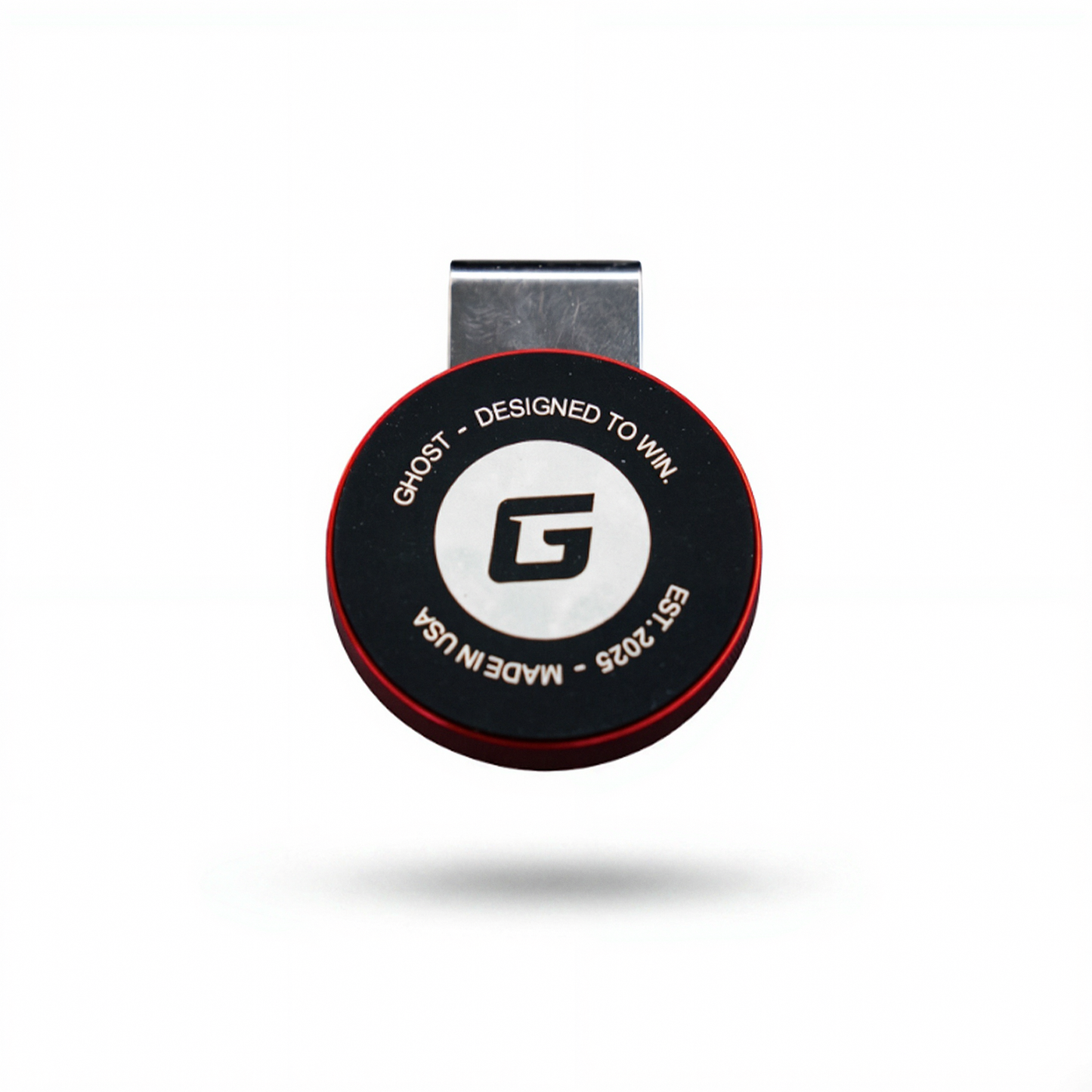 Ghost Round Magnetic Chalk Holder - Black/Red