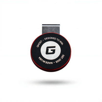 Ghost Round Magnetic Chalk Holder - Black/Red