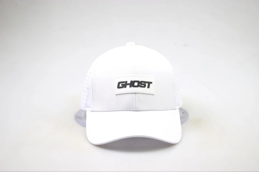 White Ghost Curved Bill Snap Back
