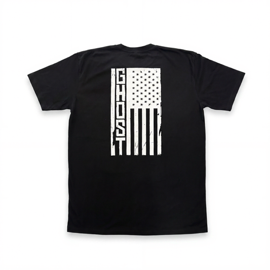 Stars-Stripes-Strokes Ghost Edition Black Tee