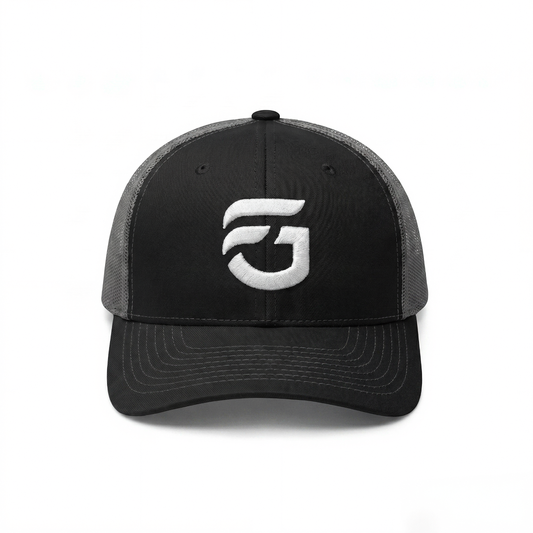 Black & Grey FG Trucker Hat