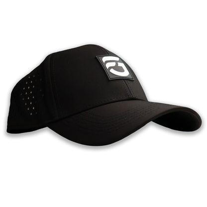 Black FG Curved Bill Snap Back