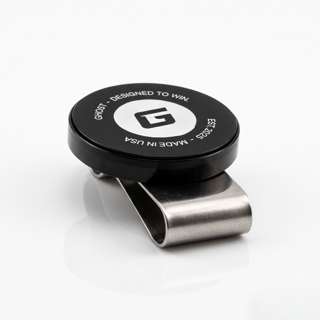 Ghost Round Magnetic Chalk Holder - Black/Red
