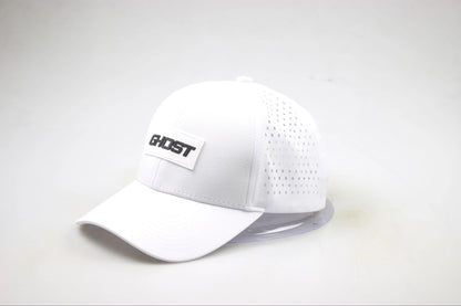 White Ghost Curved Bill Snap Back