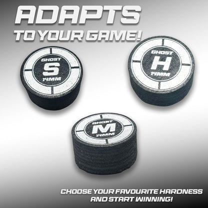 Ghost Black Playing Tip – Precision Performance (Soft / Medium / Hard)