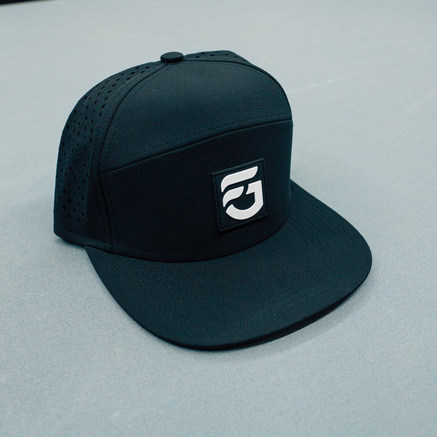 Black FG Flat Bill Snap Back
