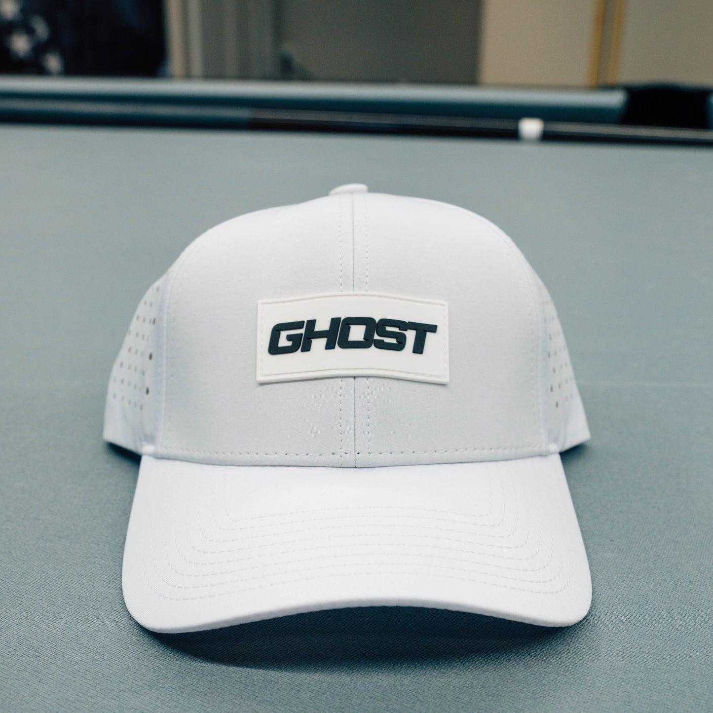 White Ghost Curved Bill Snap Back