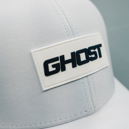 White Ghost Curved Bill Snap Back