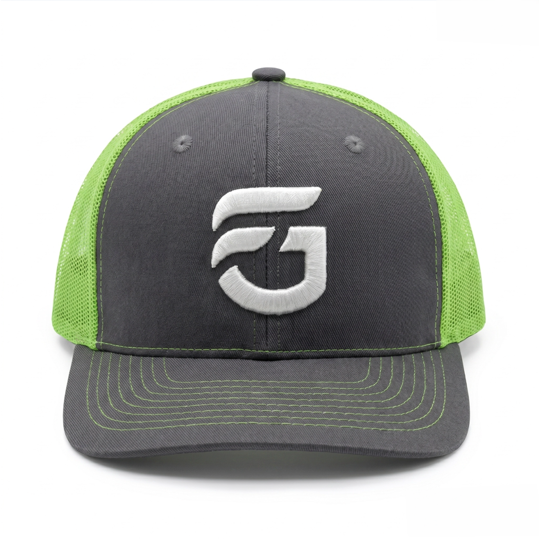 Charcoal/Neon Green FG Trucker Hat