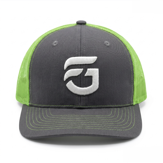 Charcoal/Neon Green FG Trucker Hat
