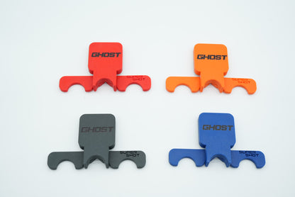 Ghost Folding Cue Holder – 3 Cues Black Logo