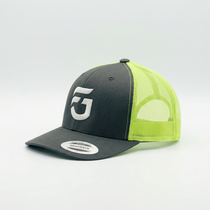 Charcoal/Neon Green FG Trucker Hat