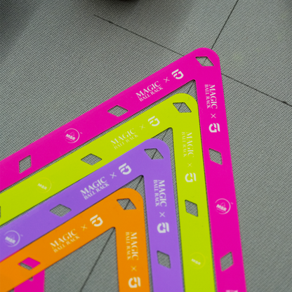 Magic Rack 9/10-Ball Template Rack – Neon Colors – 2 Pack