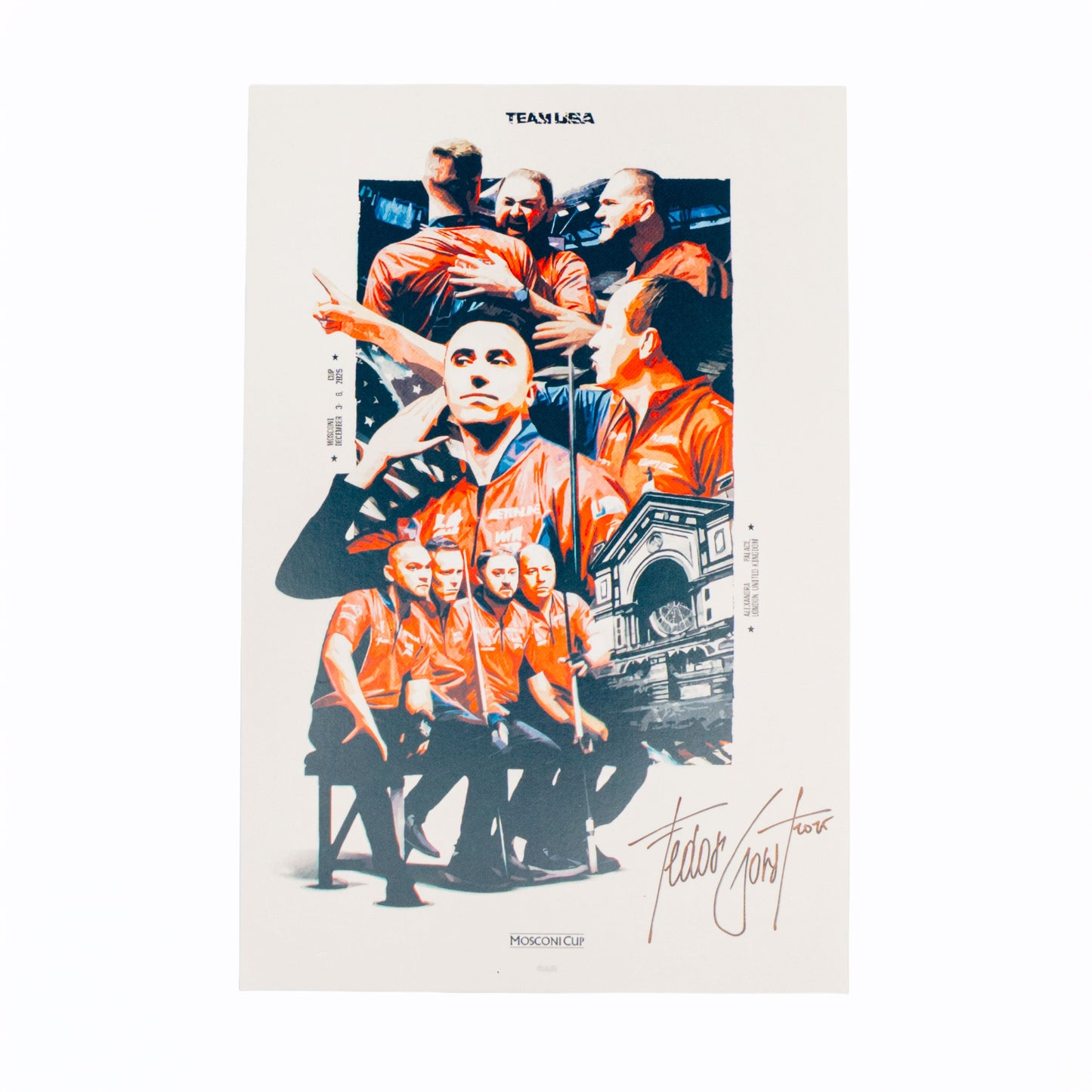Team USA 6x9 Poster Signed by Fedor Gorst
