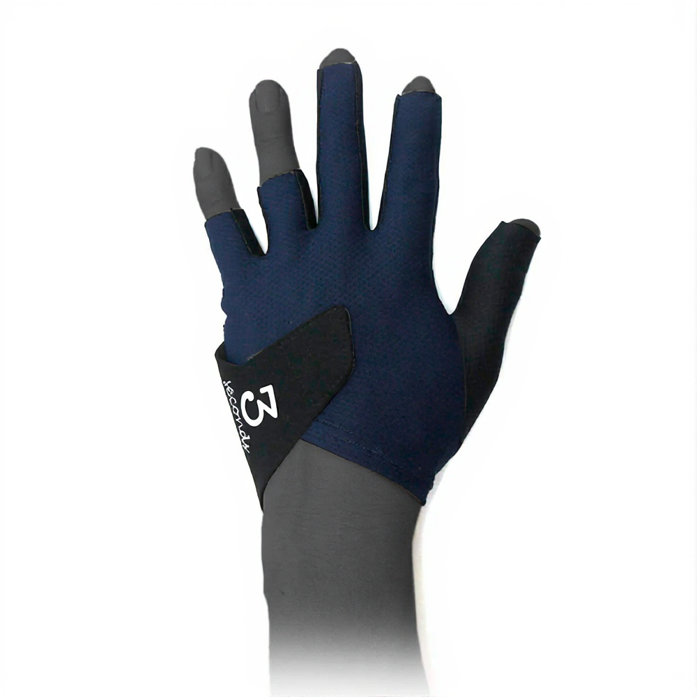 3seconds Navy Five Finger Glove