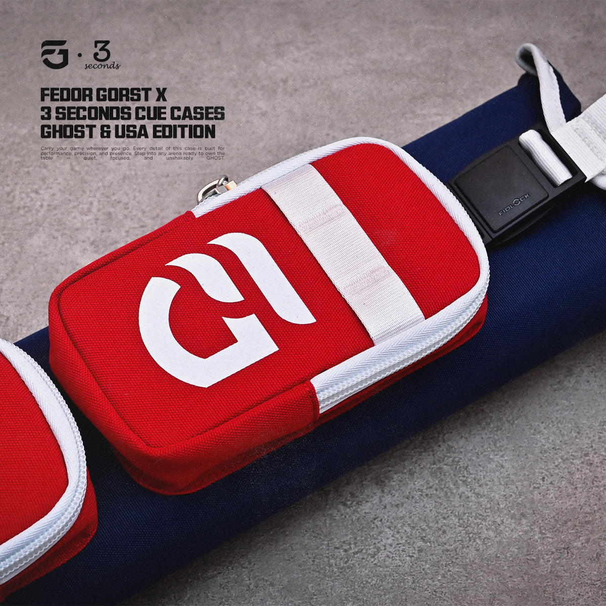 RED USA Edition - 3x5 Cue Case