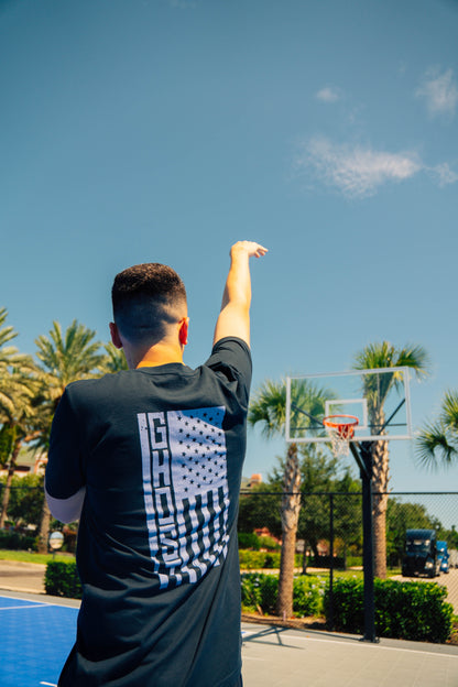 Stars-Stripes-Strokes Ghost Edition Navy Blue Tee