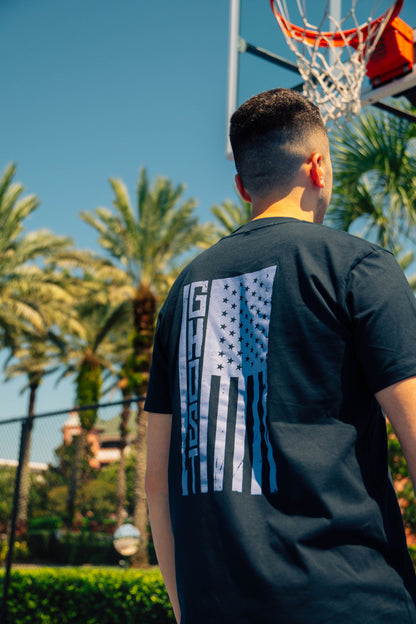 Stars-Stripes-Strokes Ghost Edition Navy Blue Tee