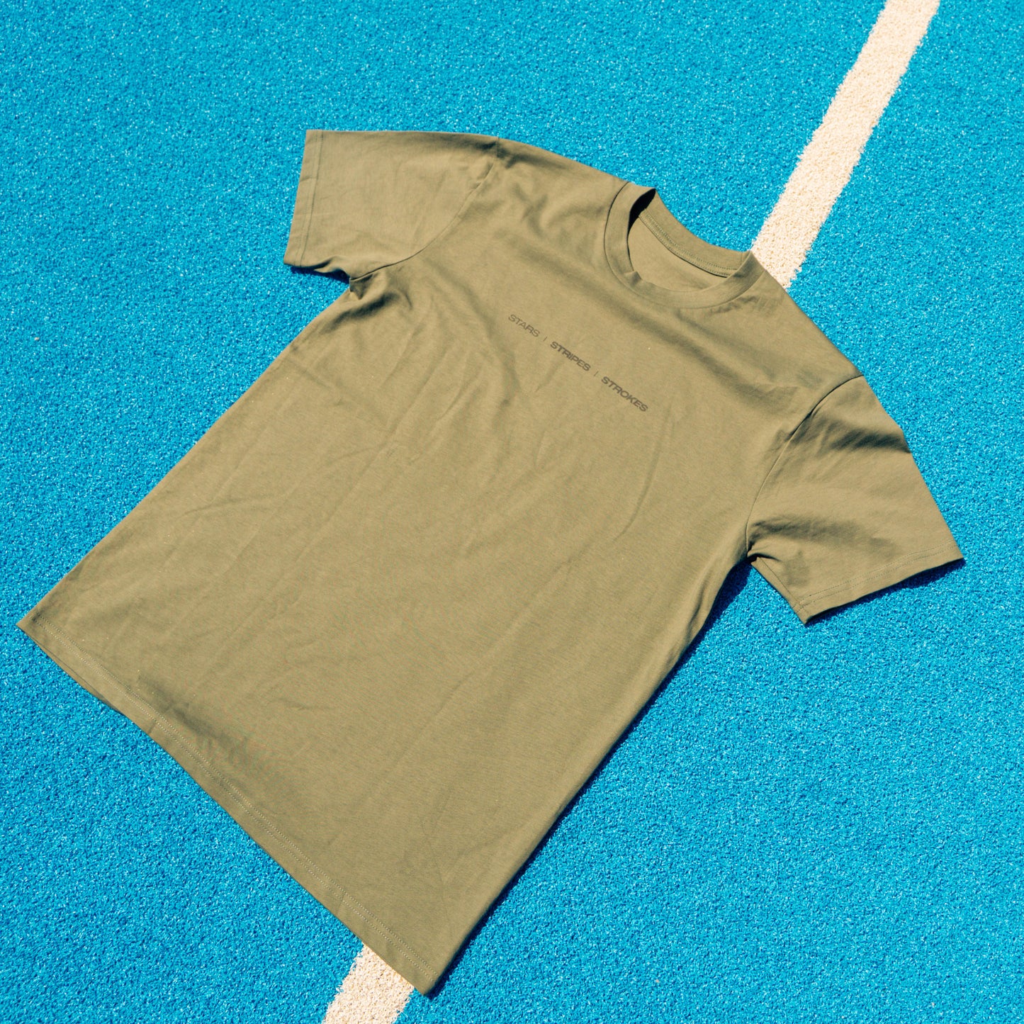 Stars-Stripes-Strokes Ghost Edition Cypress Green Tee