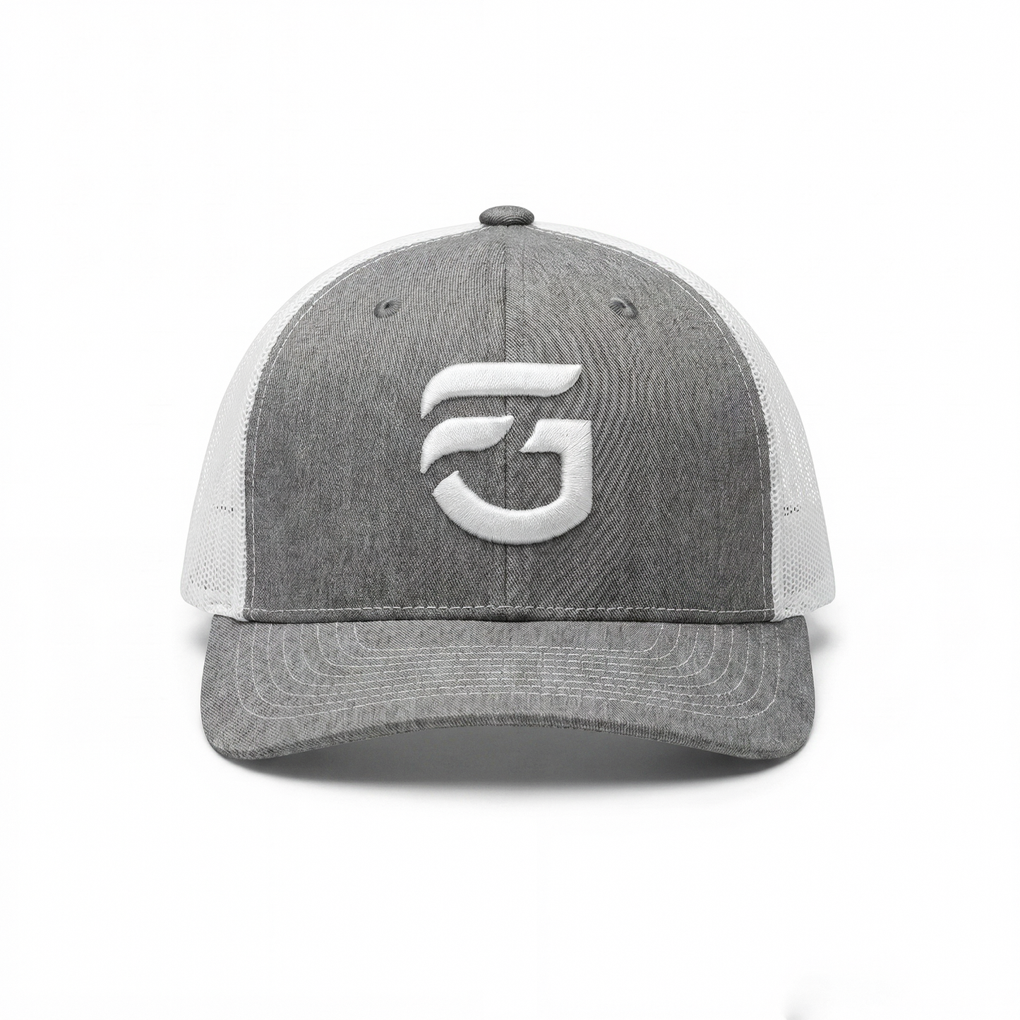 Gray & White FG Trucker Hat