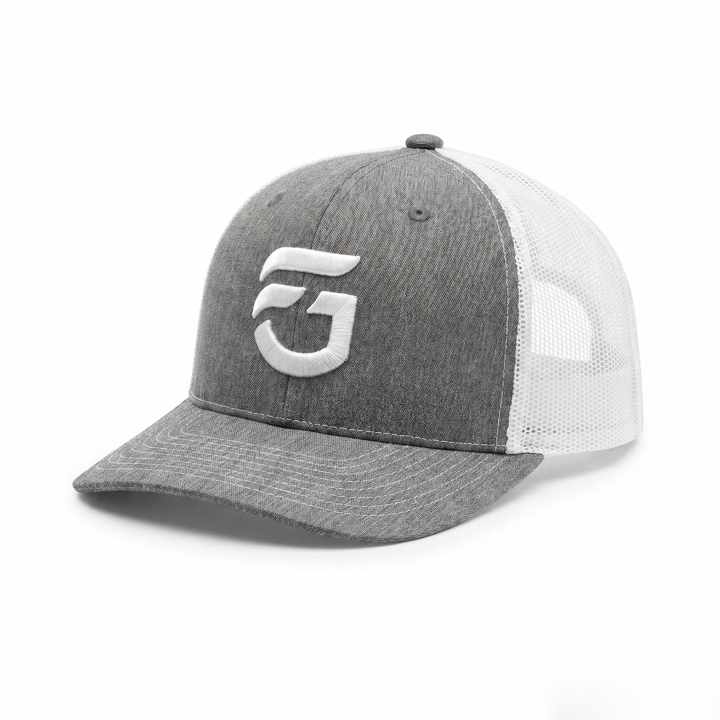 Gray & White FG Trucker Hat
