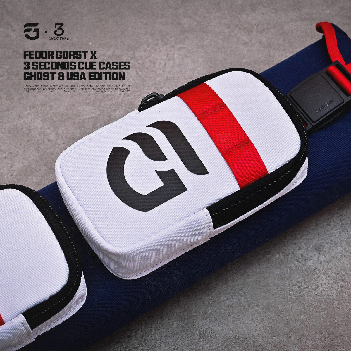 Navy USA Edition – 3x5 Cue Case