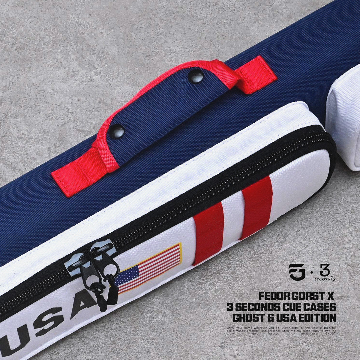 Navy USA Edition – 3x5 Cue Case