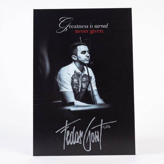 Fedor Gorst "Greatness Is Earned" Signed 6" x 9" Limited Edition Poster