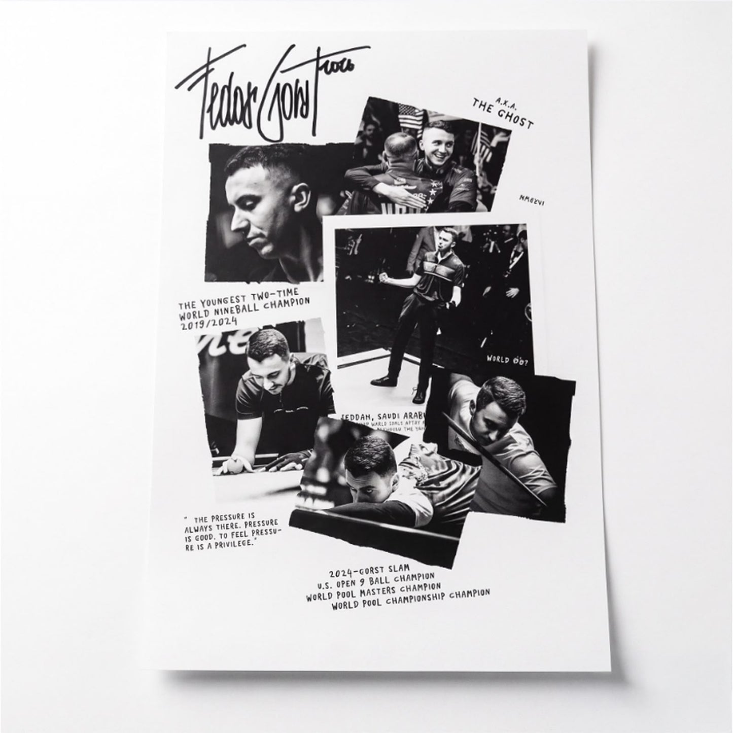 Fedor Gorst "Champion Legacy" Signed 6" x 9" Limited Edition Poster