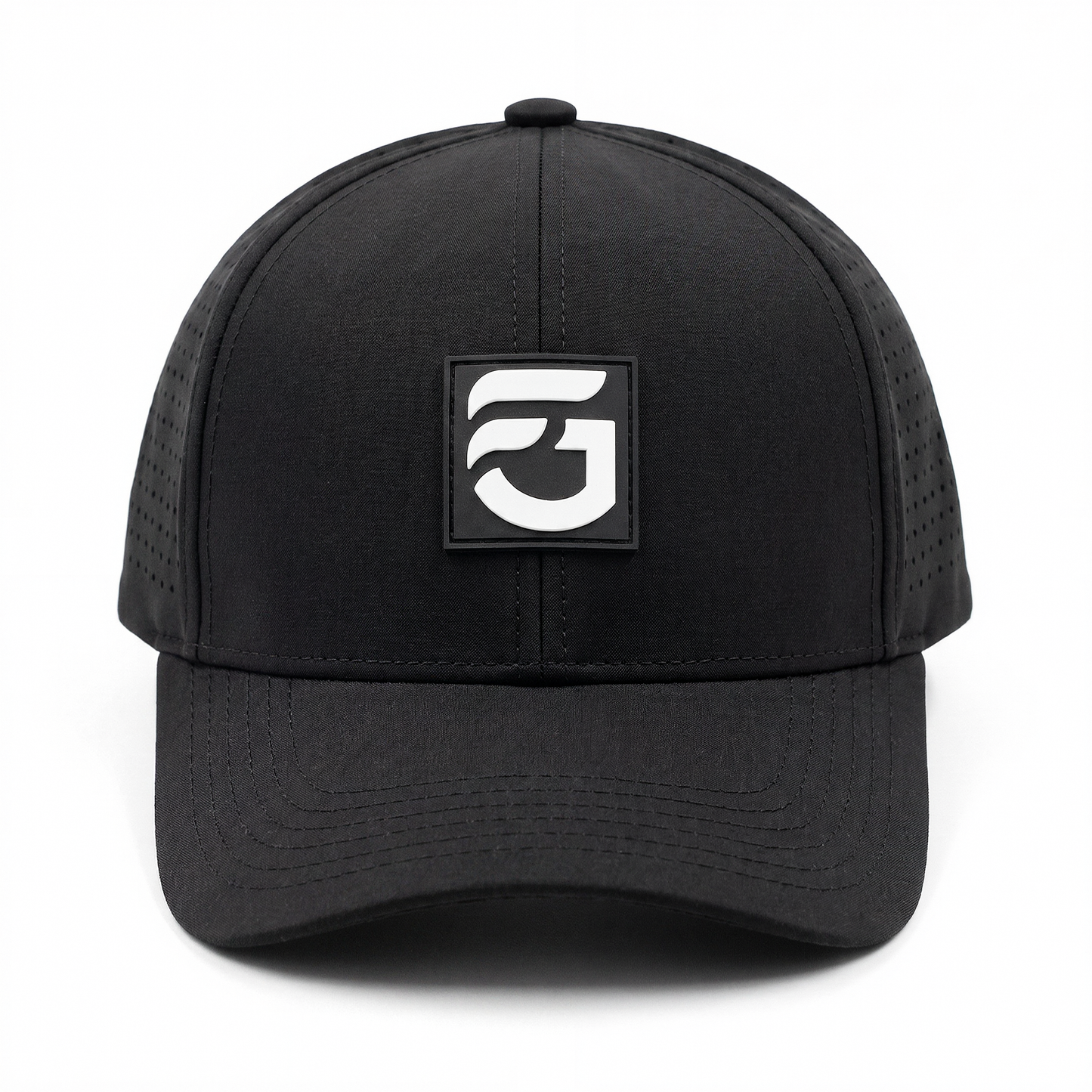 Black FG Curved Bill Snap Back