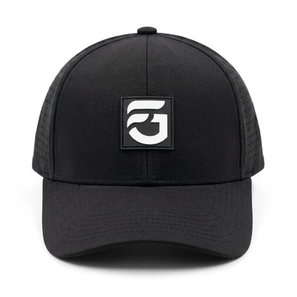 Black FG Curved Bill Snap Back