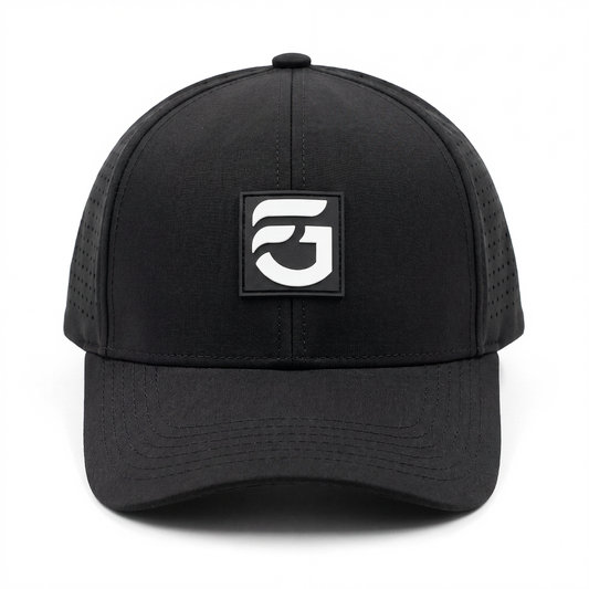 Black FG Curved Bill Snap Back