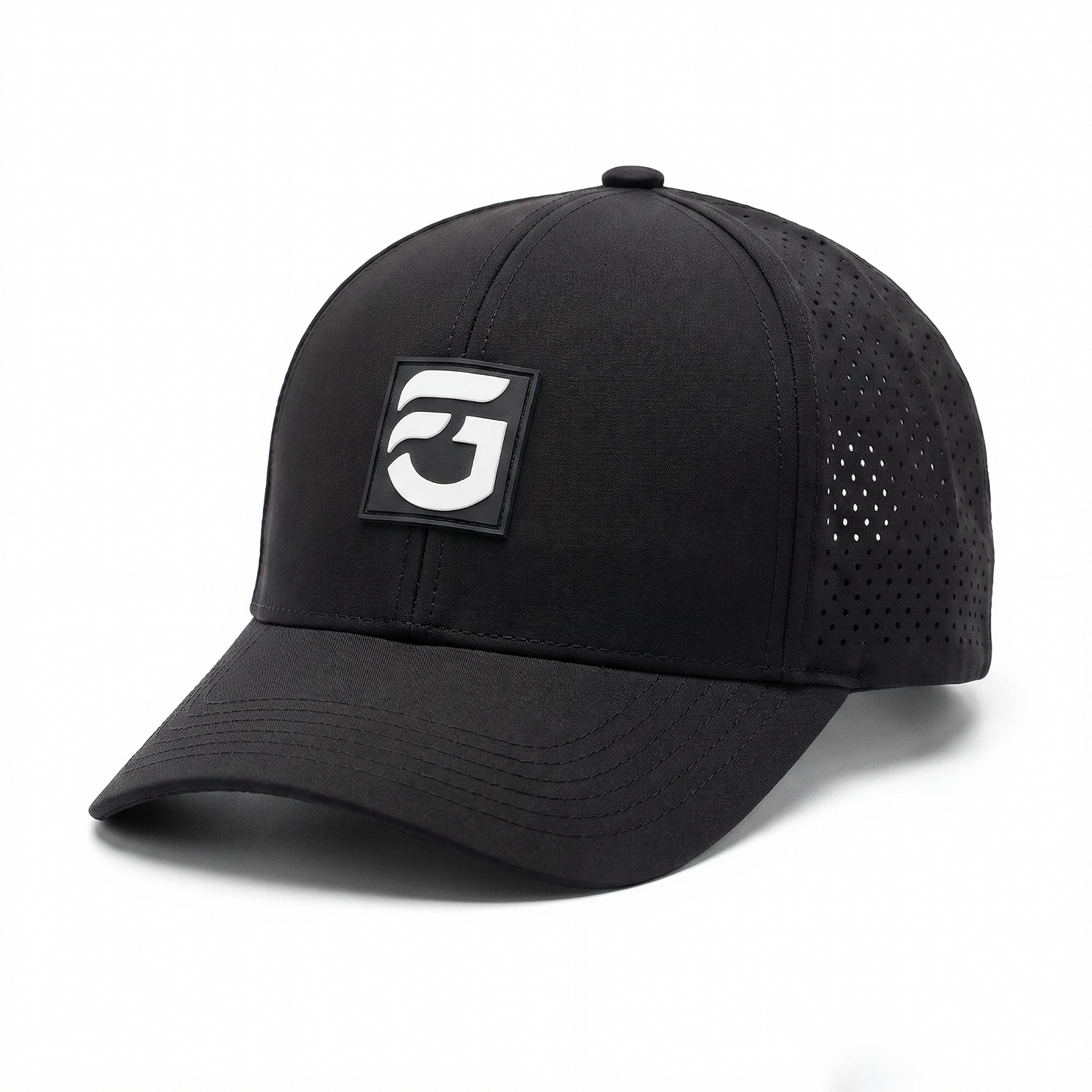 Black FG Curved Bill Snap Back
